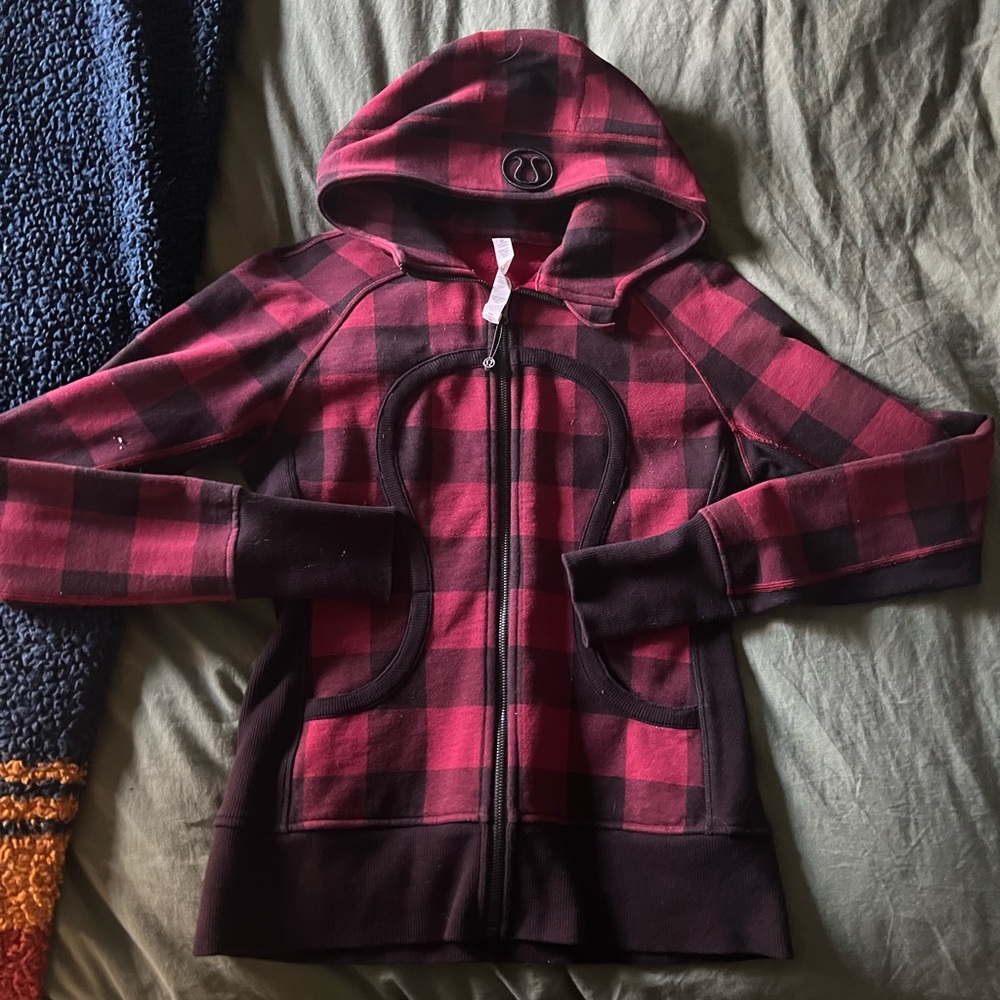 Lululemon Buffalo Plaid Scuba Hoodie